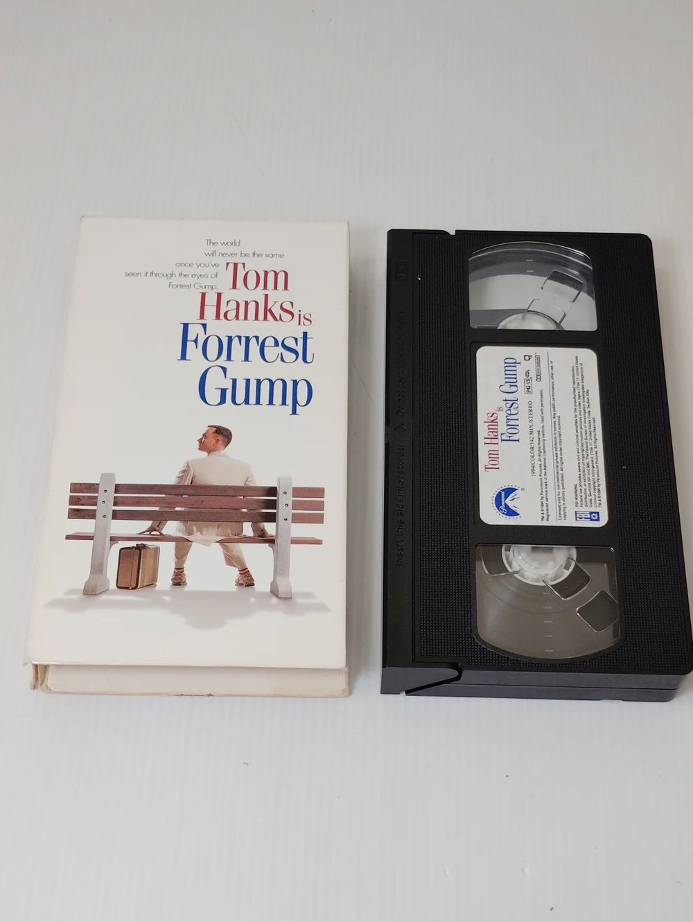 12 For $8 Forrest Gump VHS Tape and Box - White Black